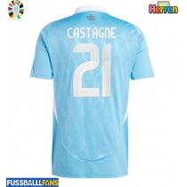 Belgien Timothy Castagne #21 Auswärtstrikot EM 2024 Kurzarm